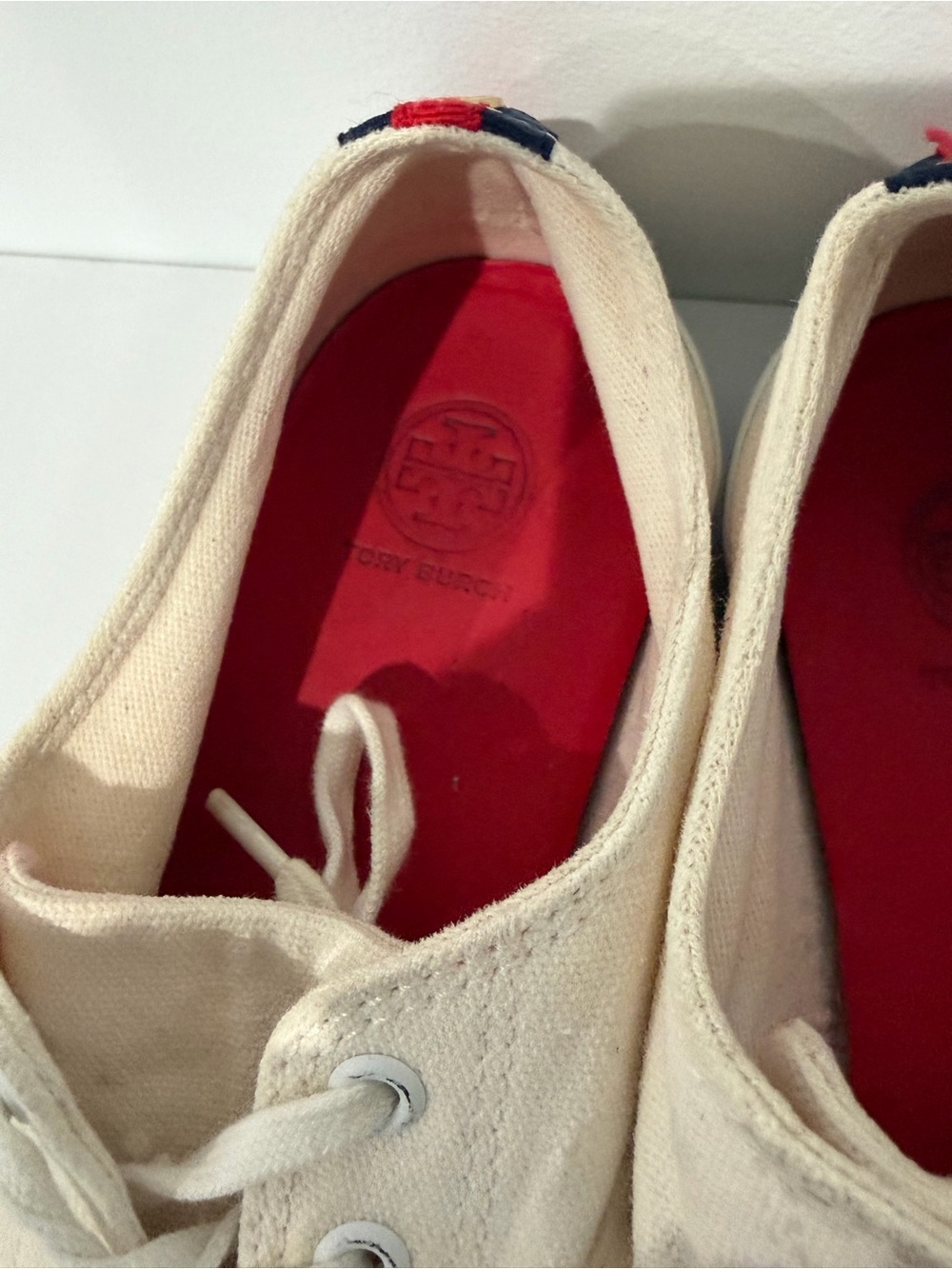Tory Burch Murray Canvas Sneakers - Size 8 - Picture 7 of 9